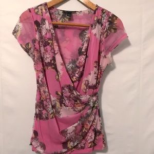 INC Cap Sleeve Blouse Size Large